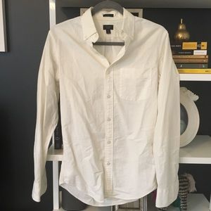 JCREW Men’s white oxford shirt